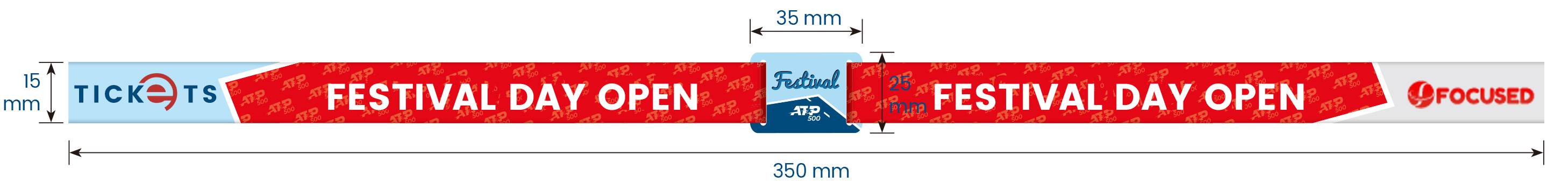 13.56Mhz NFC RFID MIFARE Fabric Bracelet