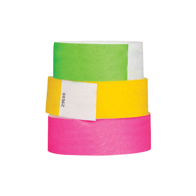 Custom Disposable NFC Printed Thermal  13.56Mhz RFID Paper Wristband