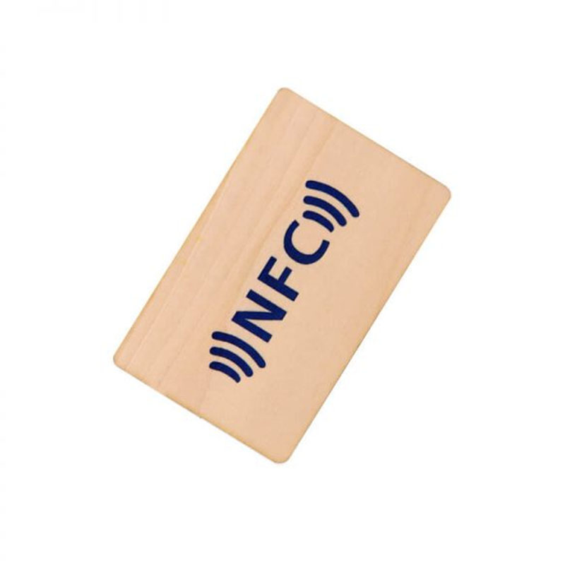 Custom Printed 13.56Mhz NTAG213 NTAG215 NTAG216 Business NFC Wood Card Manufacturer