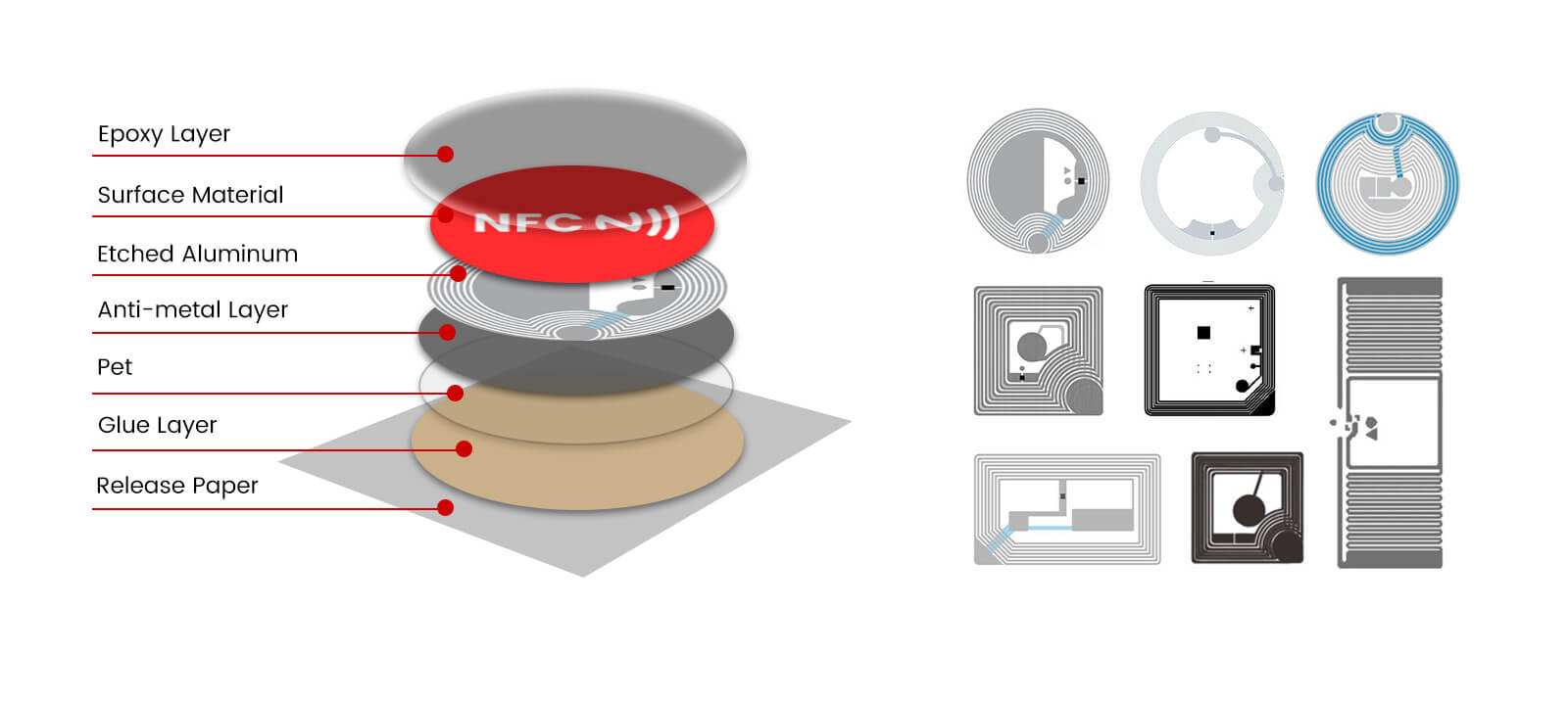 13.56Mhz NTAG213 Epoxy Tag