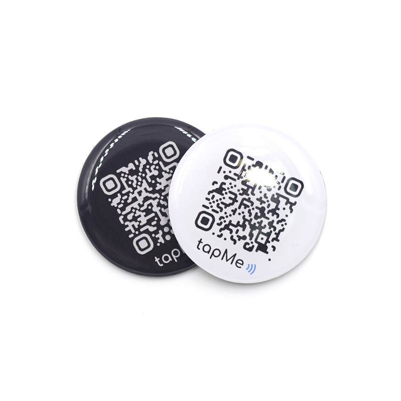 13.56Mhz Custom Printable Anti-metal Waterproof Epoxy NTAG213 Social Media NFC Tag