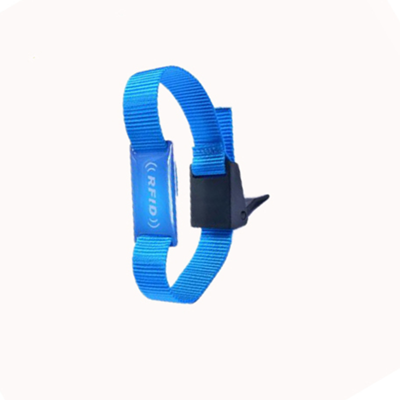 ISO14443A Disposable RFID Bracelet 50PF Chip MIFARE Ultralight C Music Woven Wristband
