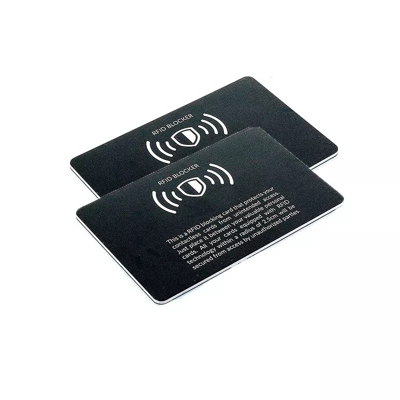 Customized Logo Printable Anti Skimming 13.56MHz RFID Blocking Card