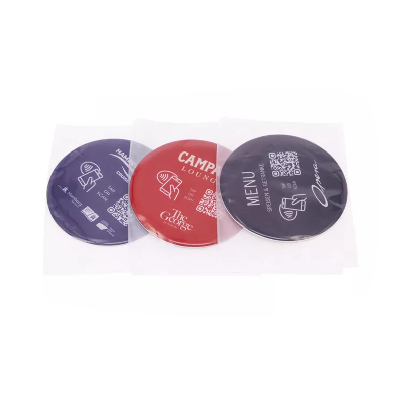 Touchless QR Code Digital Epoxy NFC Food Ordering Tag Manufacturer