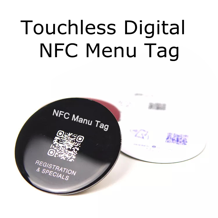Touchless QR Code Digital Epoxy NFC Food Ordering Tag Manufacturer