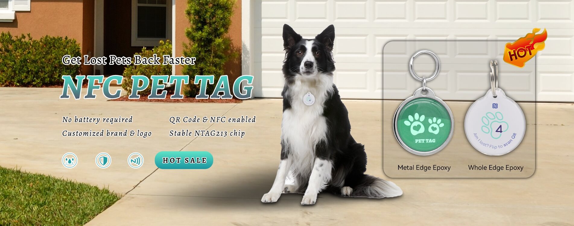 Custom Smart NFC Dog Tag