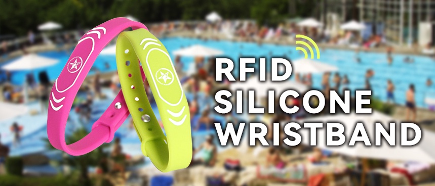 Adjustable RFID Silicone Wristband