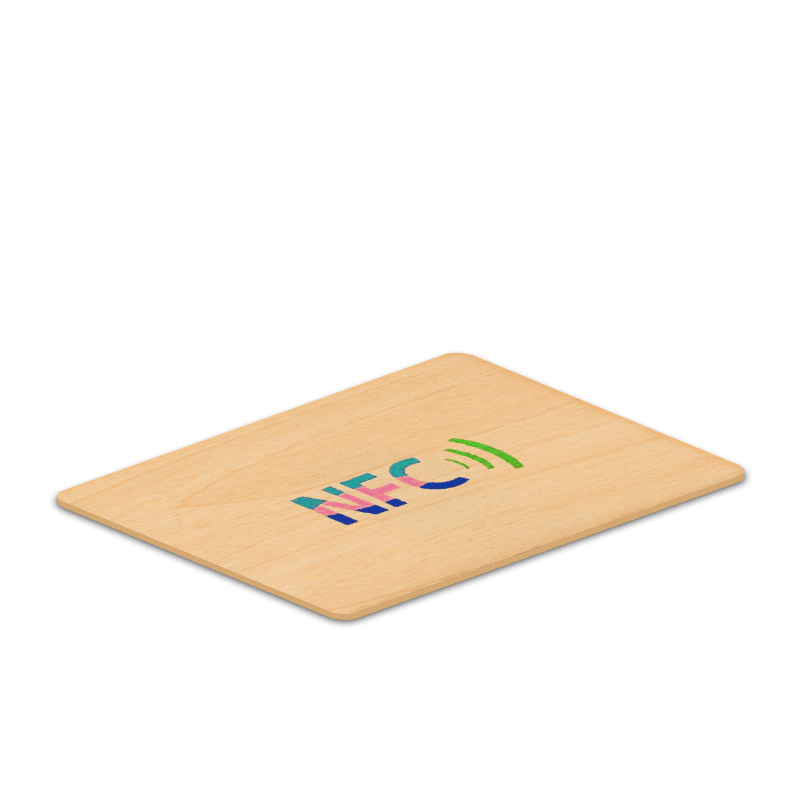 Custom 13.56MHz Eco Friendly Bamboo NFC NTAG213 Wooden Card Manufacturer