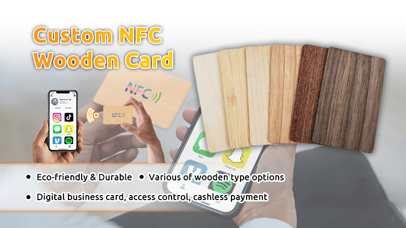 Custom Printed NFC Wooden Card